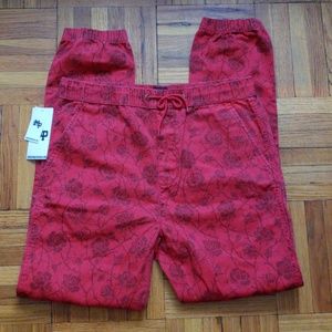 Tonal Floral Joggers